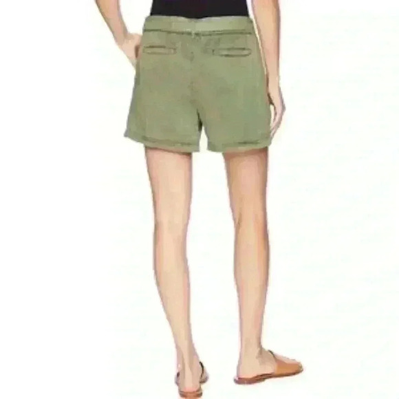 Vince camuto army green high waisted utility shorts sz m 8/10 - Picture 2 of 7